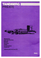 Tandberg Pricelist-1975-Article 